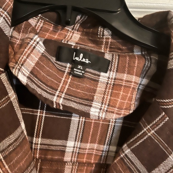 Lulus brown plaid dress - Picture 3 of 4